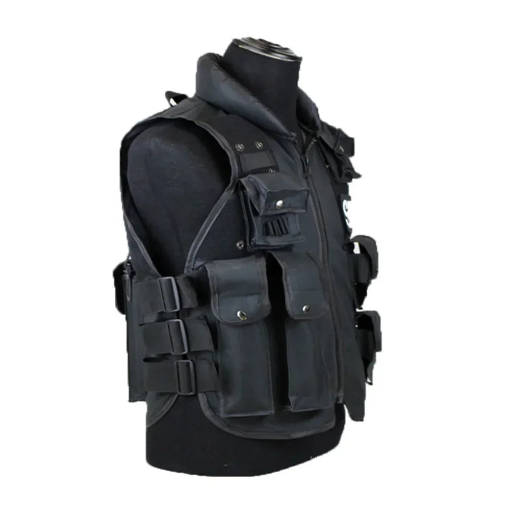 SWAT Multi Pocket Tactical Vest for Outdoor Training and Paintball