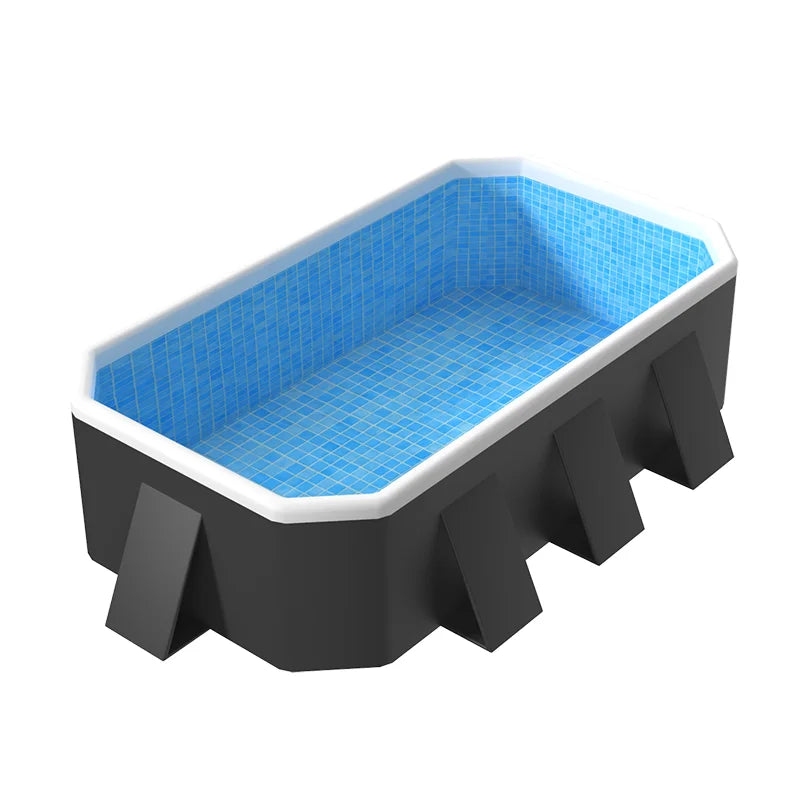 Outdoor Swimming Pool Foldable Big Capacity Non-Inflatable Family Pool Thickened Wear-Resistant for Summer Water Party  Fun in the Sun