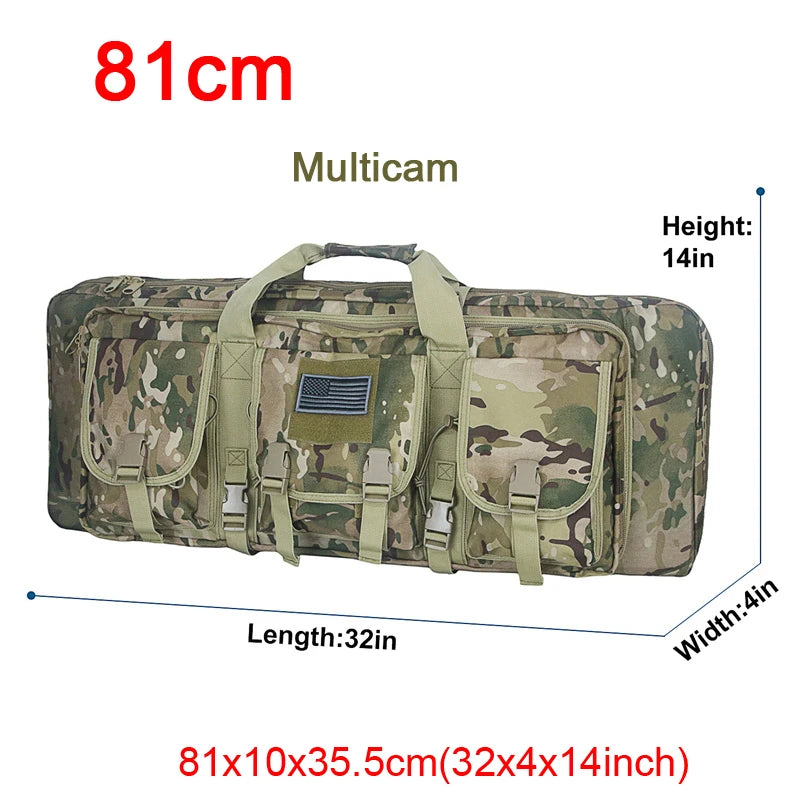 LQARMY Tactical Double Rifle Case Molle Bag