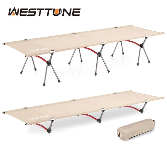 WESTTUNE marching bed, portable folding bed, ultra light aluminum alloy sleeping bed, outdoor camping and travel