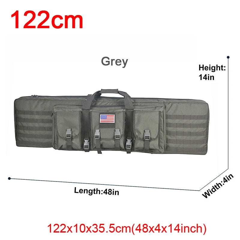 LQARMY Tactical Double Rifle Case Molle Bag