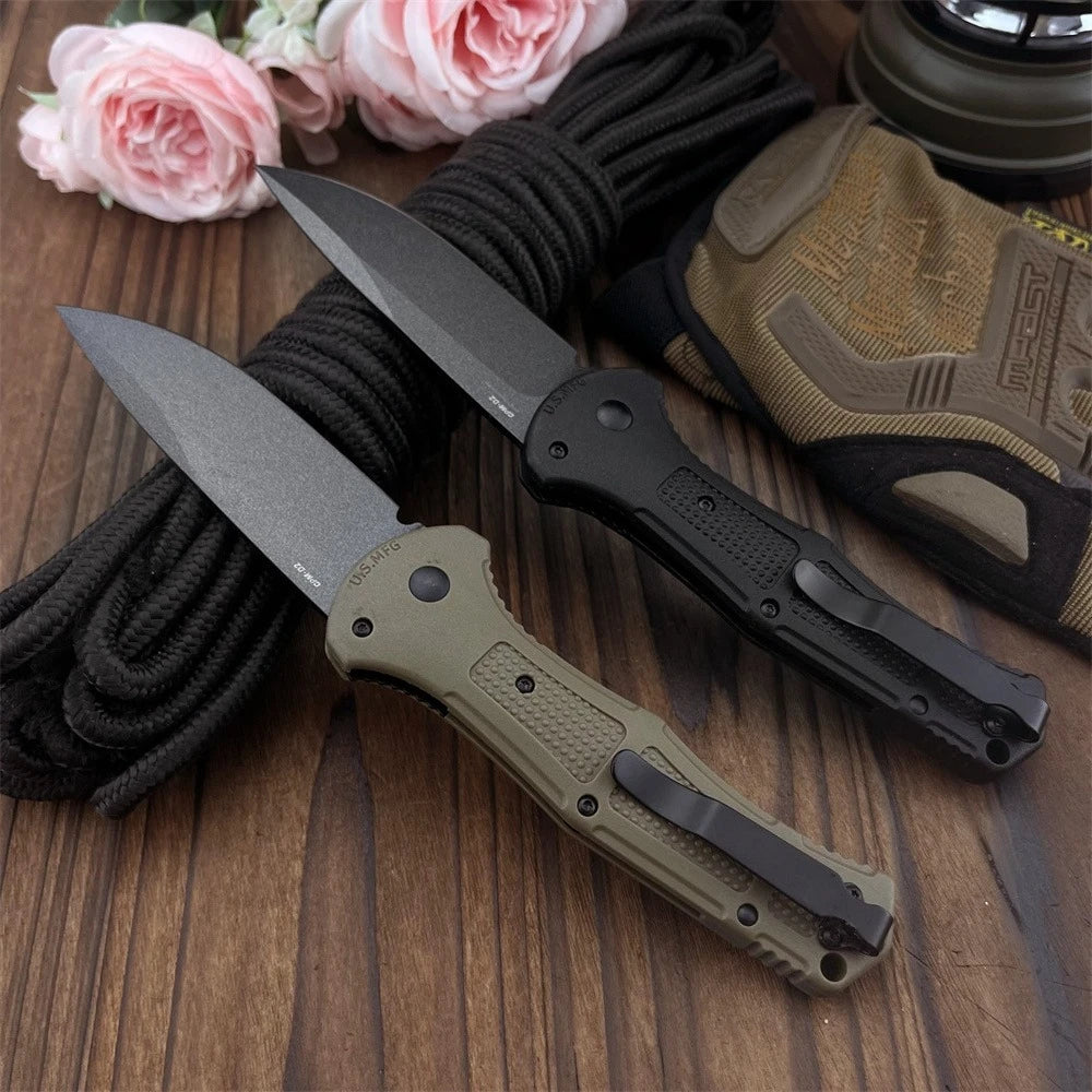 DIY Supplies Folding Pocket Knife D2 Blade Nylon Handle Camping Outdoor EDC