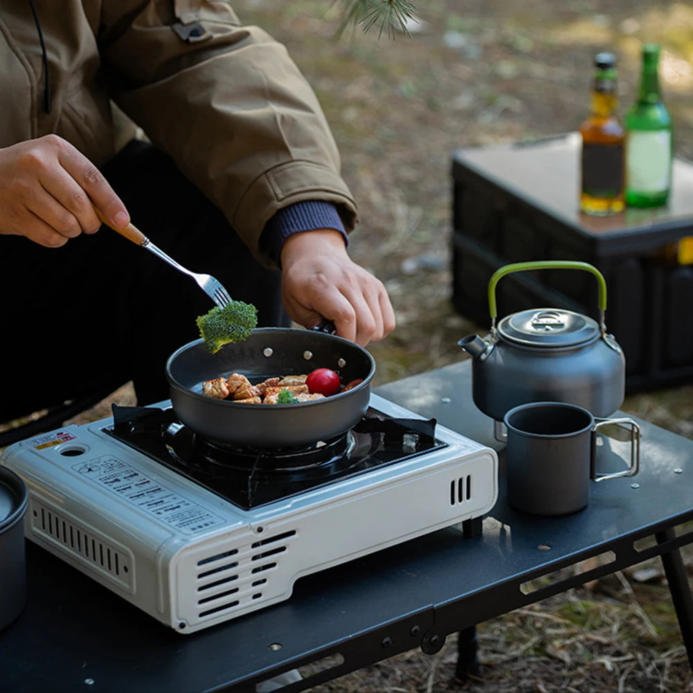 APWIKOGER Camping Cookware Set Three Piece Outdoor Kit
