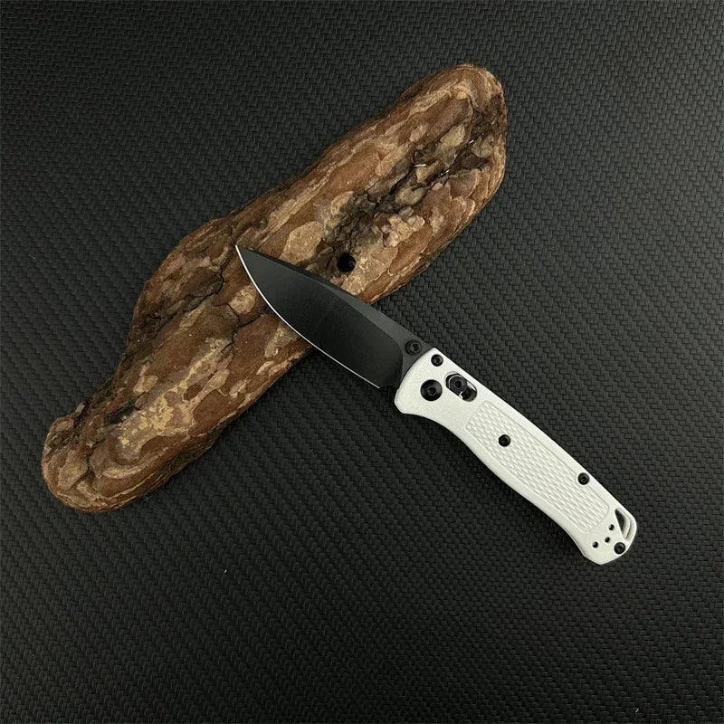 DIY Supplies Folding Pocket Knife Drop Point 440C Nylon Fiber