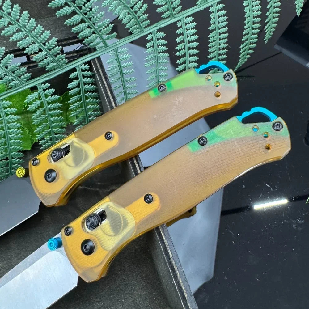 DIY Supplies 535 PEI Handle Folding Camping Knife With D2 Blade