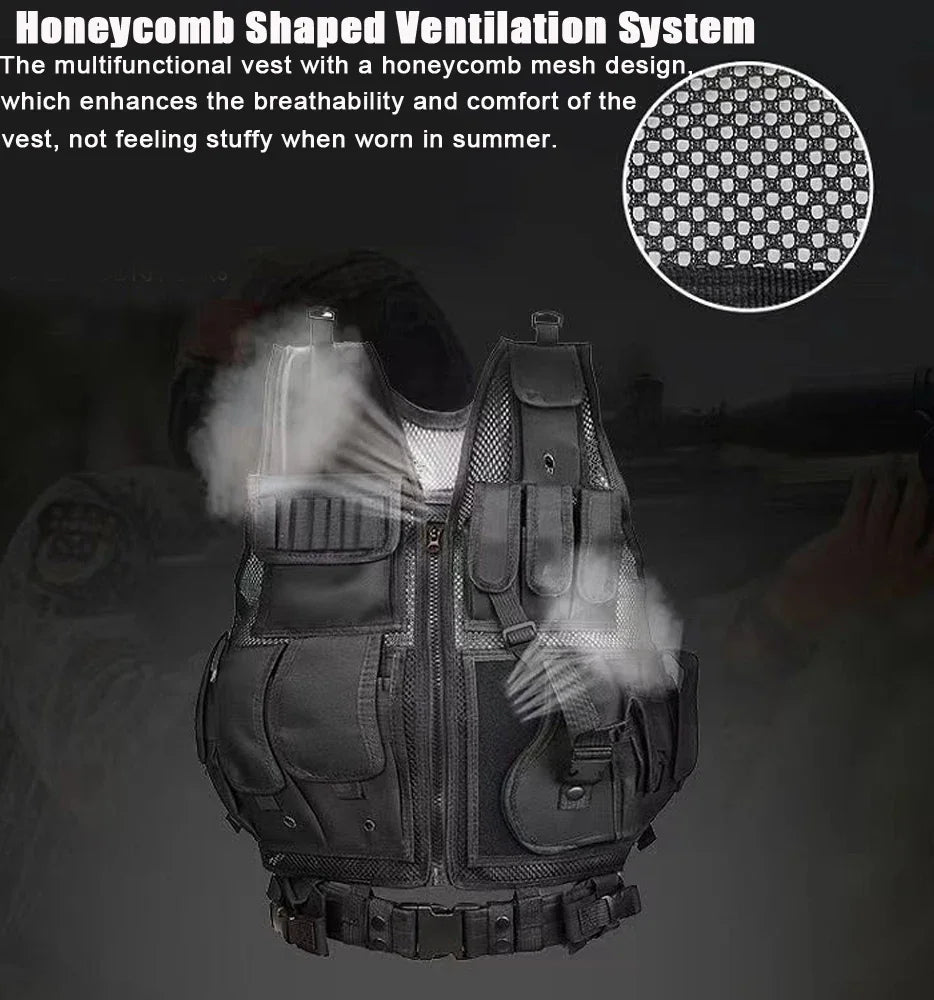 Adjustable Molle Tactical Vest for CS War Games