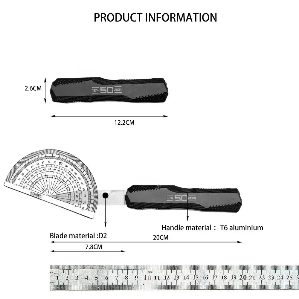 DIY Supplies KS 9000 Folding Knife With D2 Steel Blade Aluminum Handle