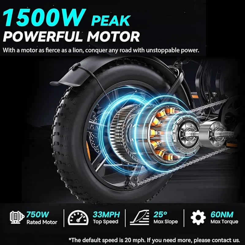 F6 Electric Mountain Bike for Adults 1500W NFC Password Unlock
