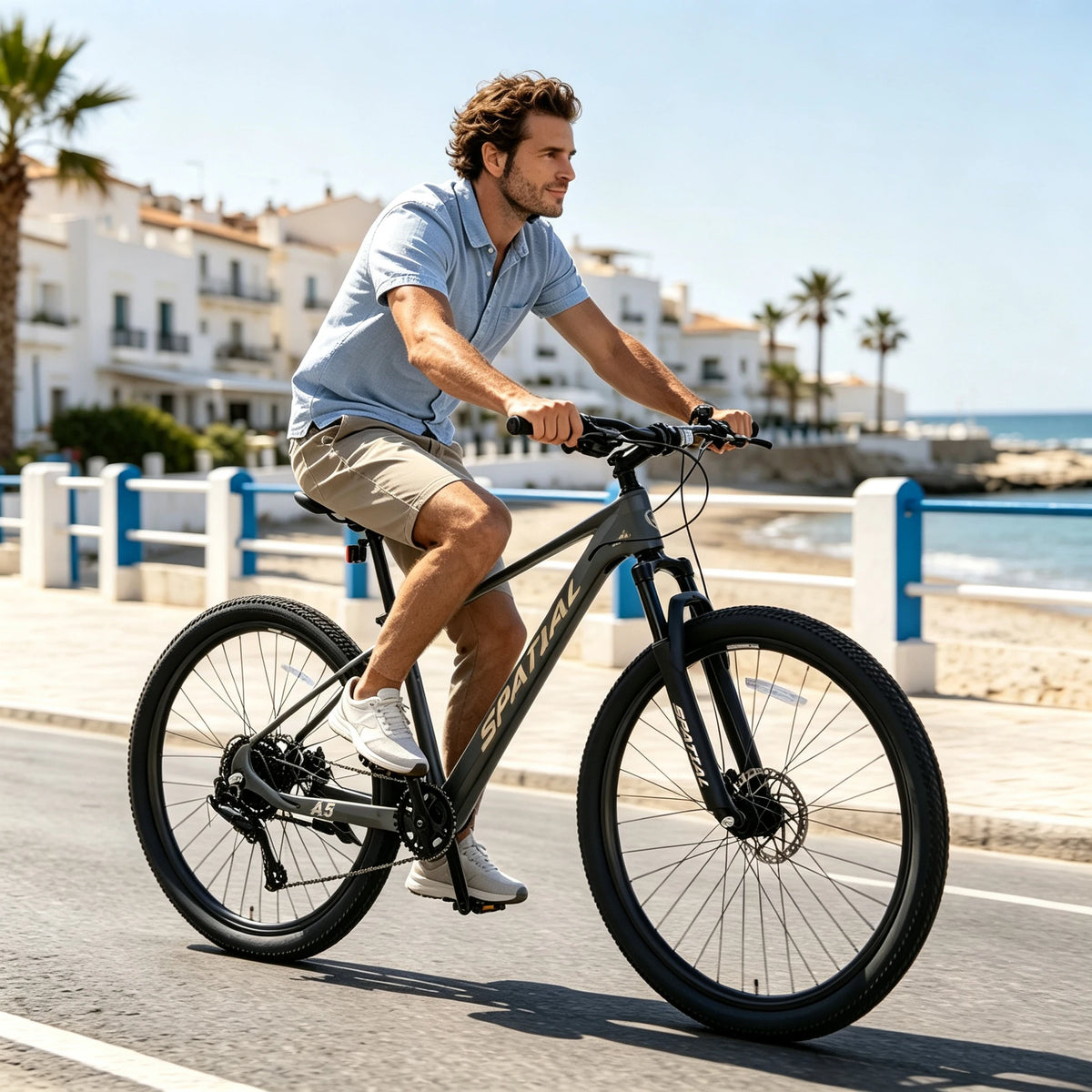 Spatial Hardtail Mountain Bike With Alloy Frame And Disc Brakes