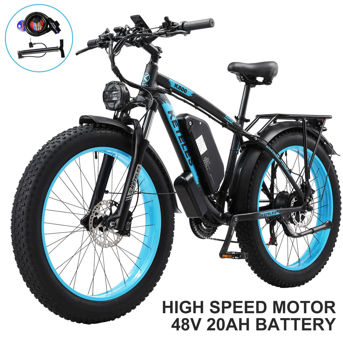 KETELES Adult Electric Bike With 2000W Brushless Motor