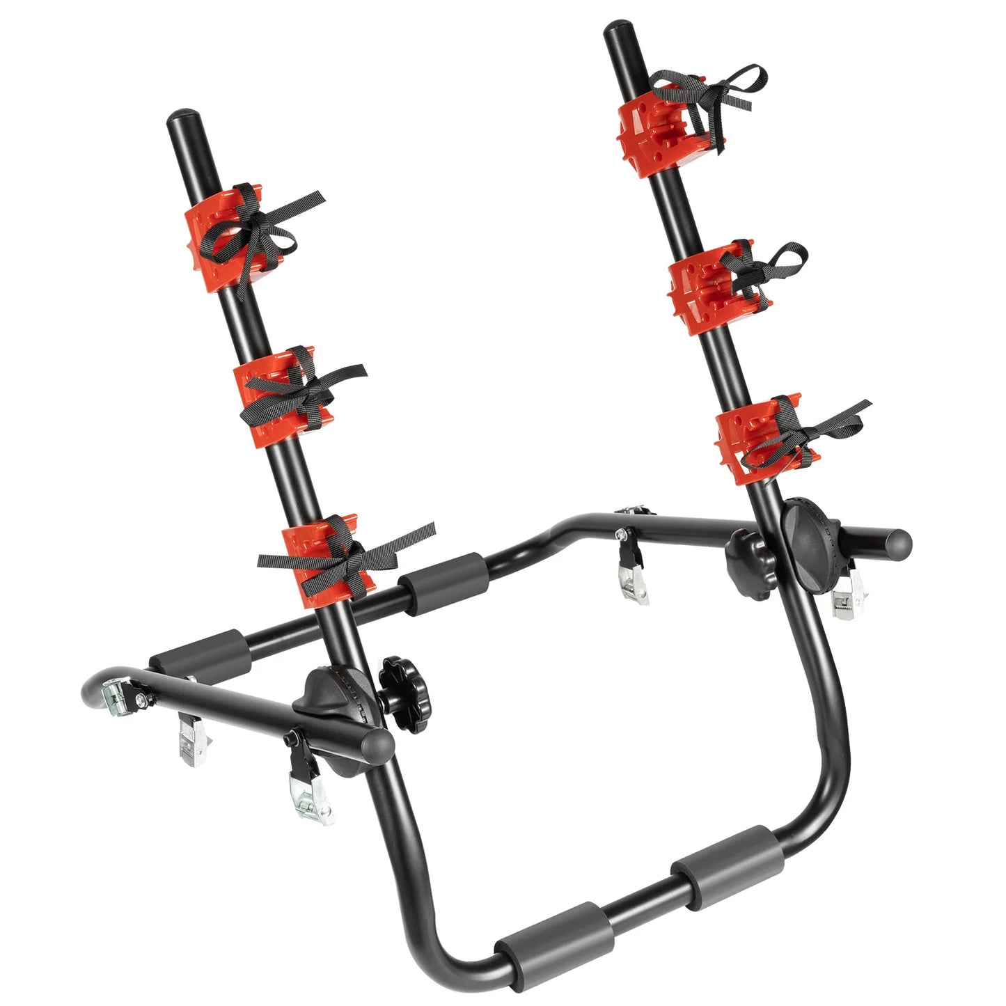 Foldable Car Trunk Bike Rack Auto Bicycle Rack Carrier 3 Bikes Trunk Mount for Most Hatchbacks, Sedans, SUVs, Vans