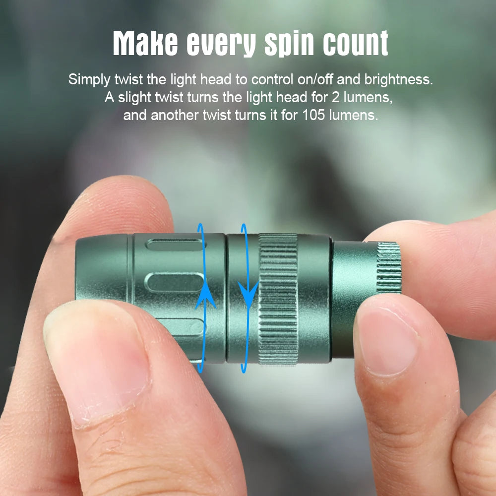 TrustFire MINIE EDC Flashlight Magnetic Rechargeable Keychain LED Light