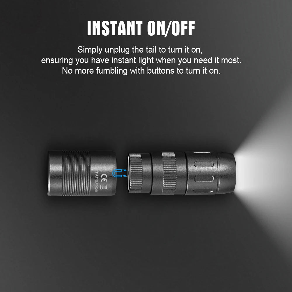 TrustFire MINIE EDC Flashlight Magnetic Rechargeable Keychain LED Light