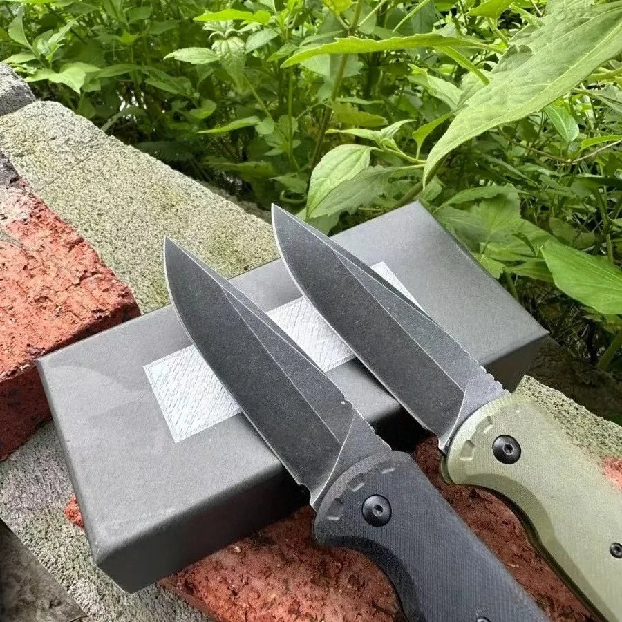 DIY Supplies Outdoor Survival Folding Knife D2 Steel G10 Handle