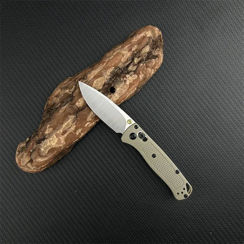 DIY Supplies Folding Pocket Knife Drop Point 440C Nylon Fiber