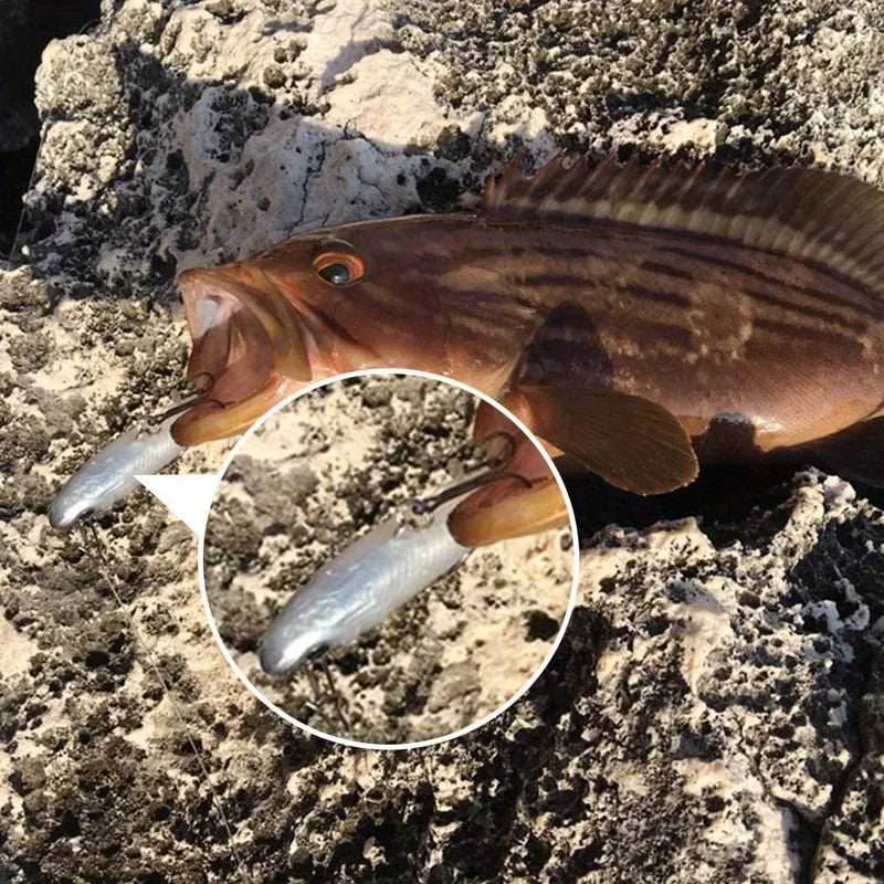 Realistic Soft Bait Set 5 Pcs Sharp Hook Freshwater Fishing