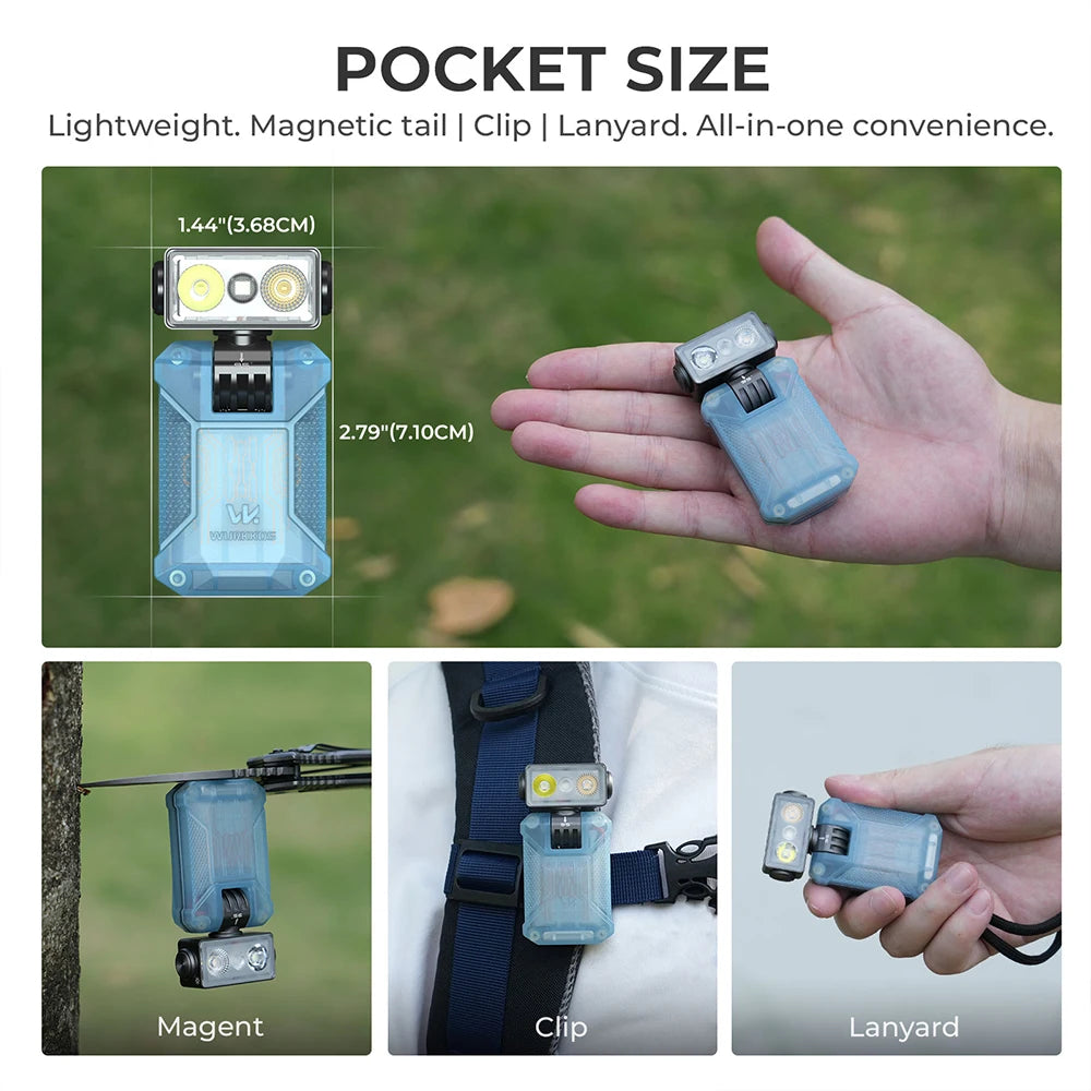 Wurkkos HD04 Mini RGB Flashlight 750 Lumens 180° Horizontal Rotation Fast Shipping from Overseas Warehouse