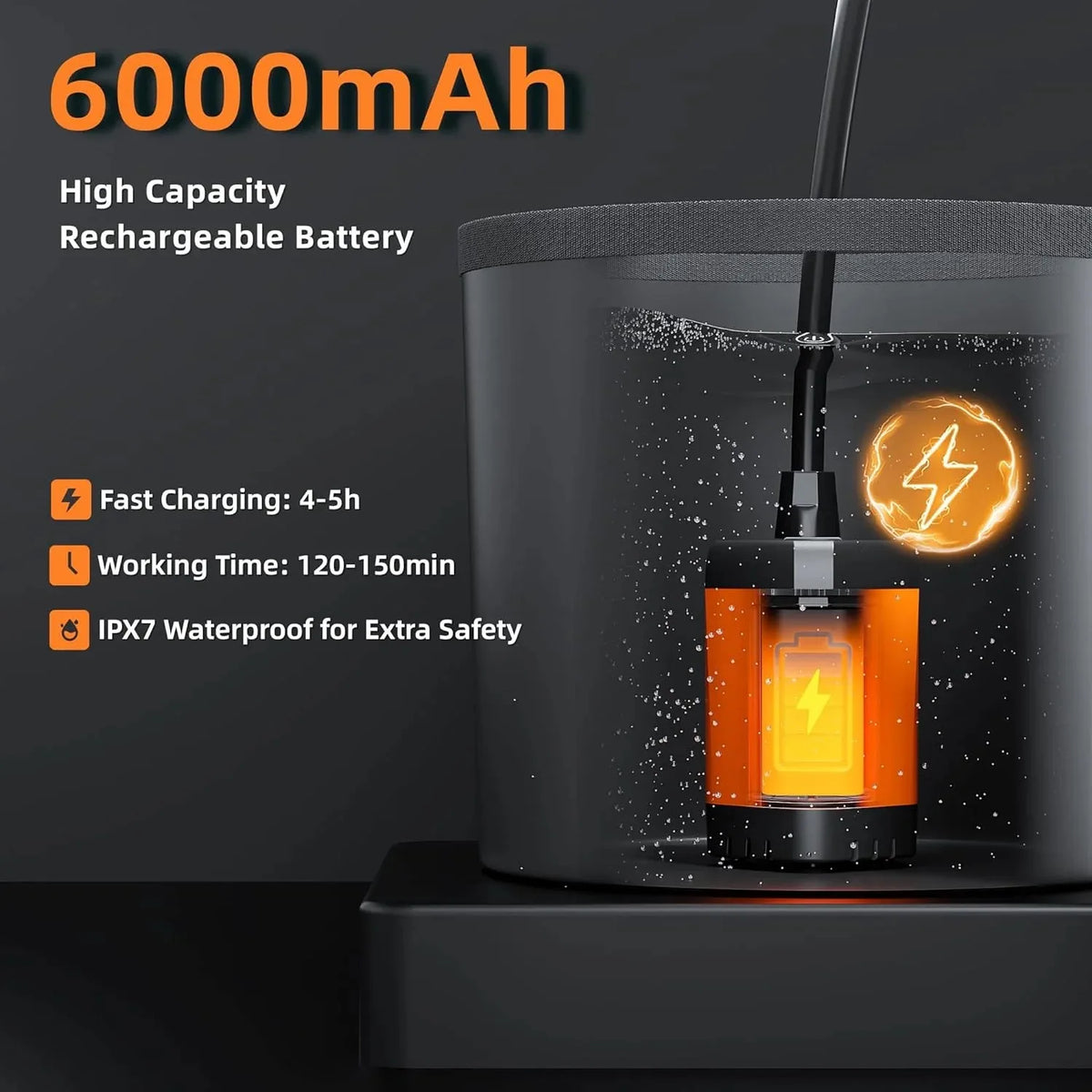 MORIKO Portable Camping Shower With Rechargeable Pump And LED Display