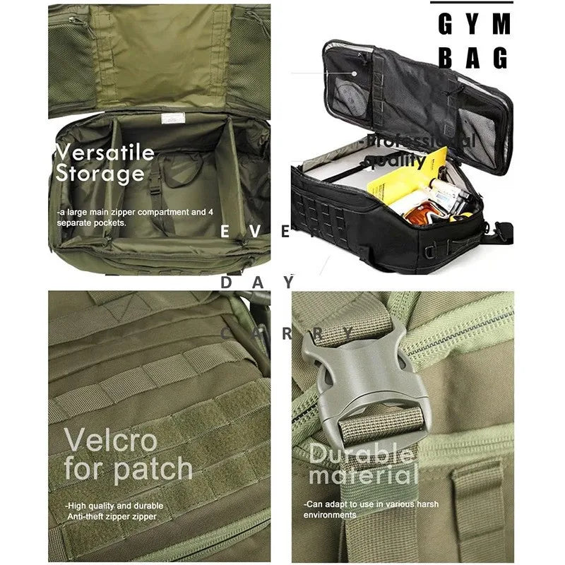 LQARMY Waterproof Travel Duffel Bag Large Capacity