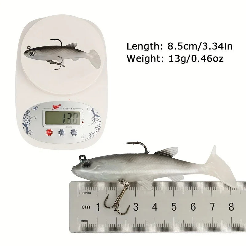 Realistic Soft Bait Set 5 Pcs Sharp Hook Freshwater Fishing