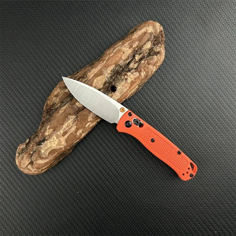 DIY Supplies Folding Pocket Knife Drop Point 440C Nylon Fiber