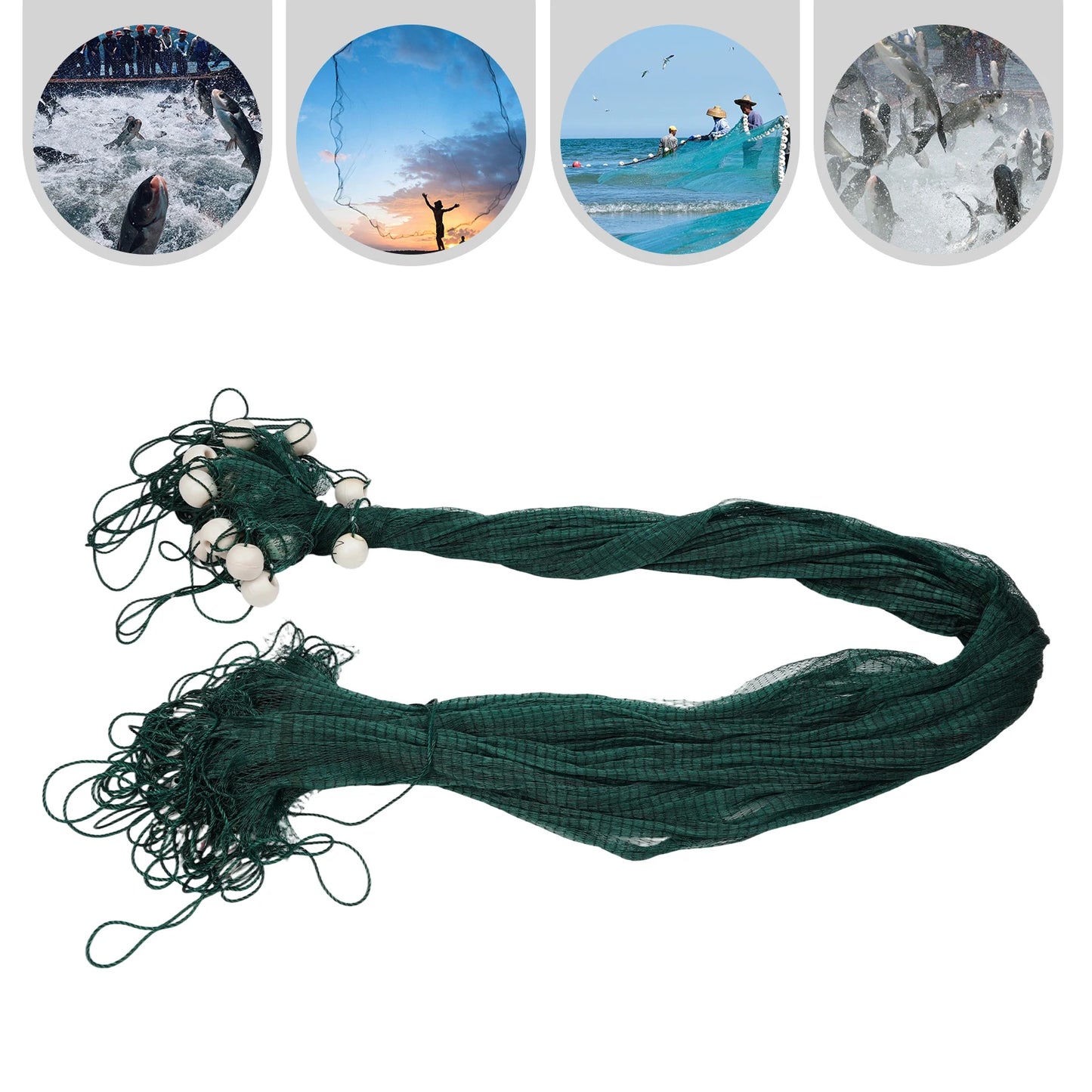 Bymaocar Fishing Net With Weights And Floats For Seining Minnows