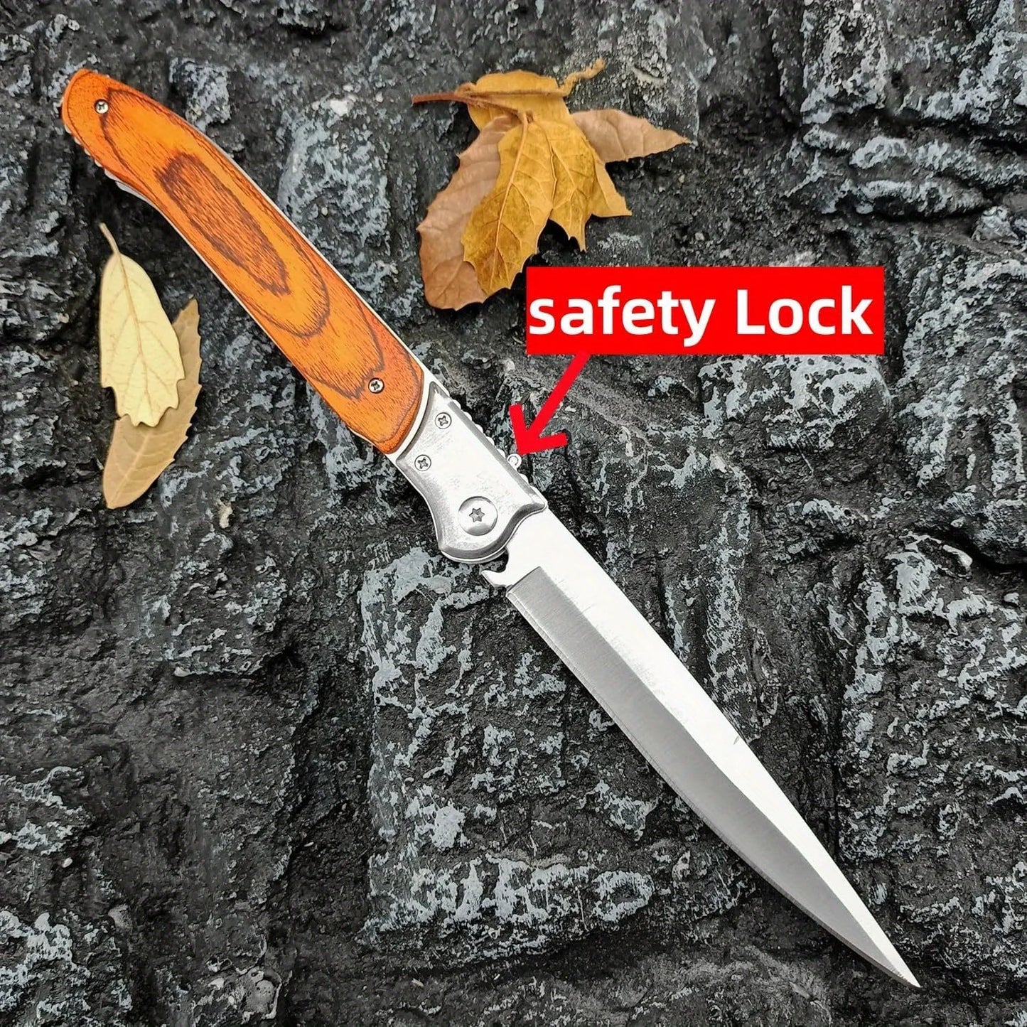 DIY Supplies Folding Pocket Knife With Stainless Steel Blade