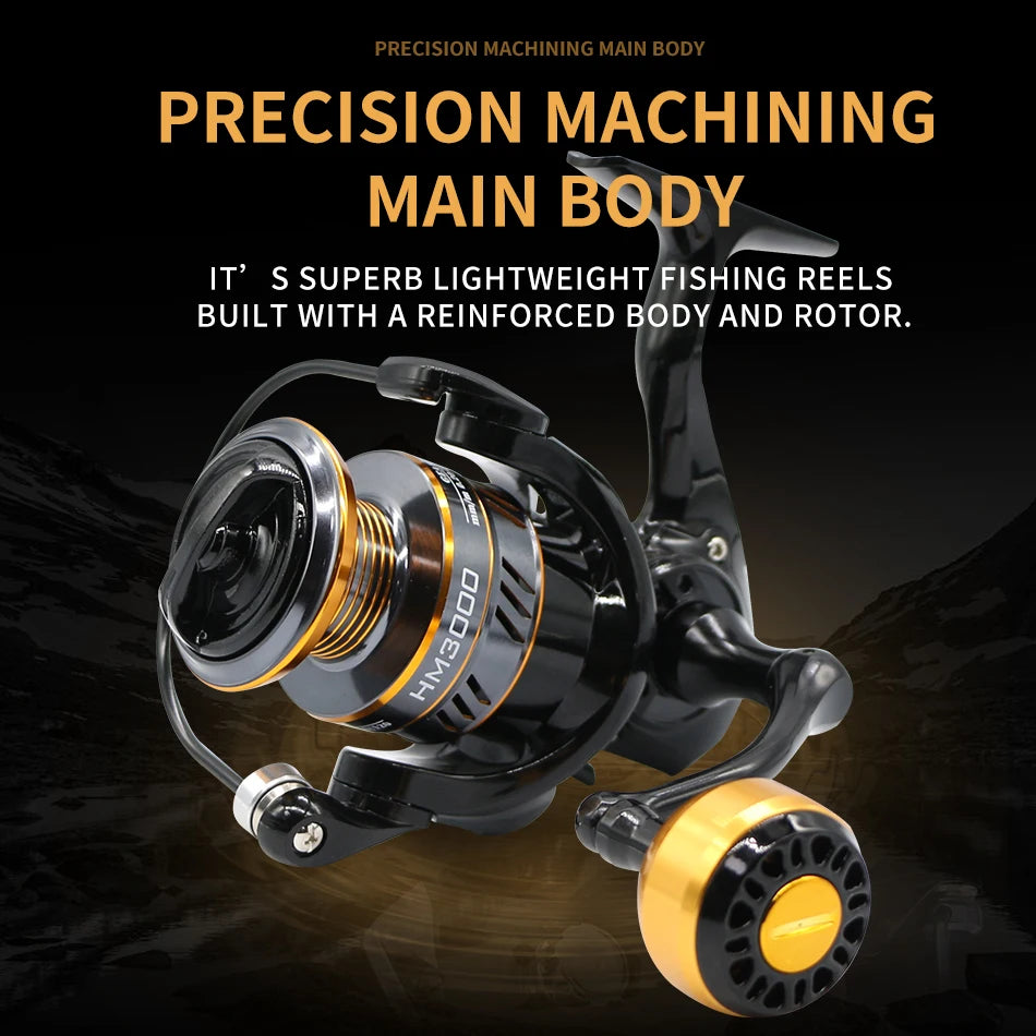 Rooblinos Spinning Fishing Reel Max Drag High Speed