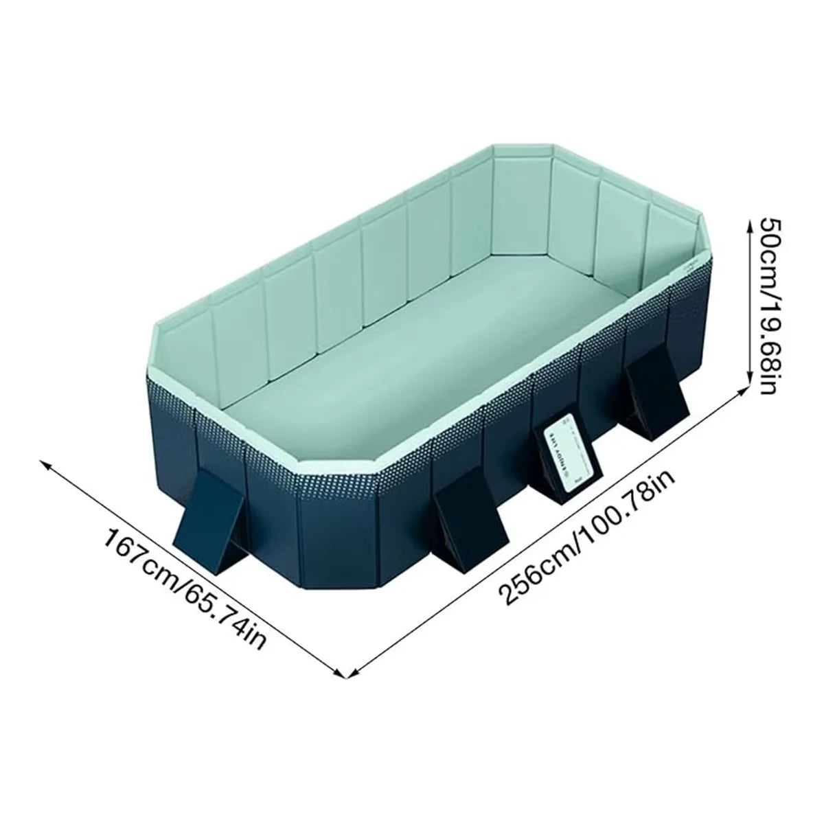 Outdoor Swimming Pool Foldable Big Capacity Non-Inflatable Family Pool Thickened Wear-Resistant for Summer Water Party  Fun in the Sun