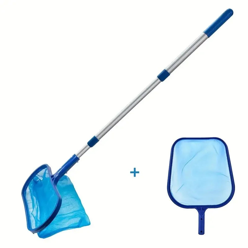 Adjustable Telescopic Pool Skimmer Net Fine Mesh Leaf Cleaner