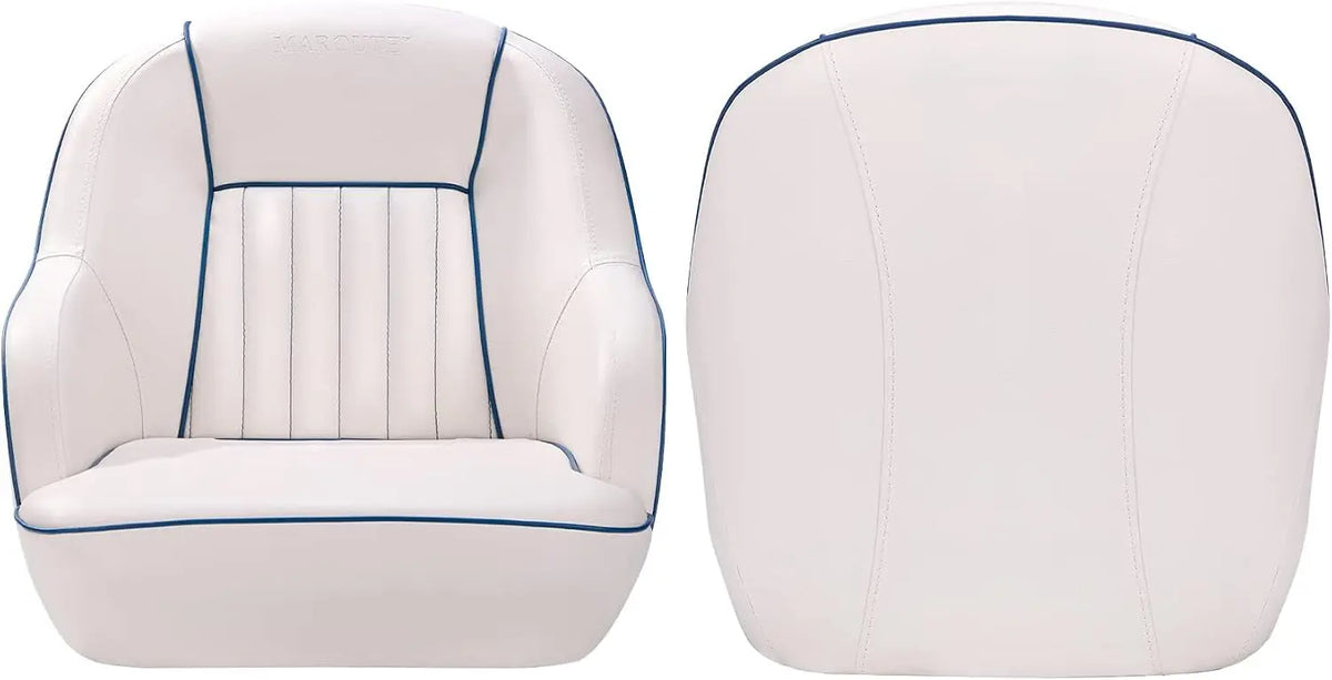 Garvee Marine Captain Boat Seat With Fold Down Backrest