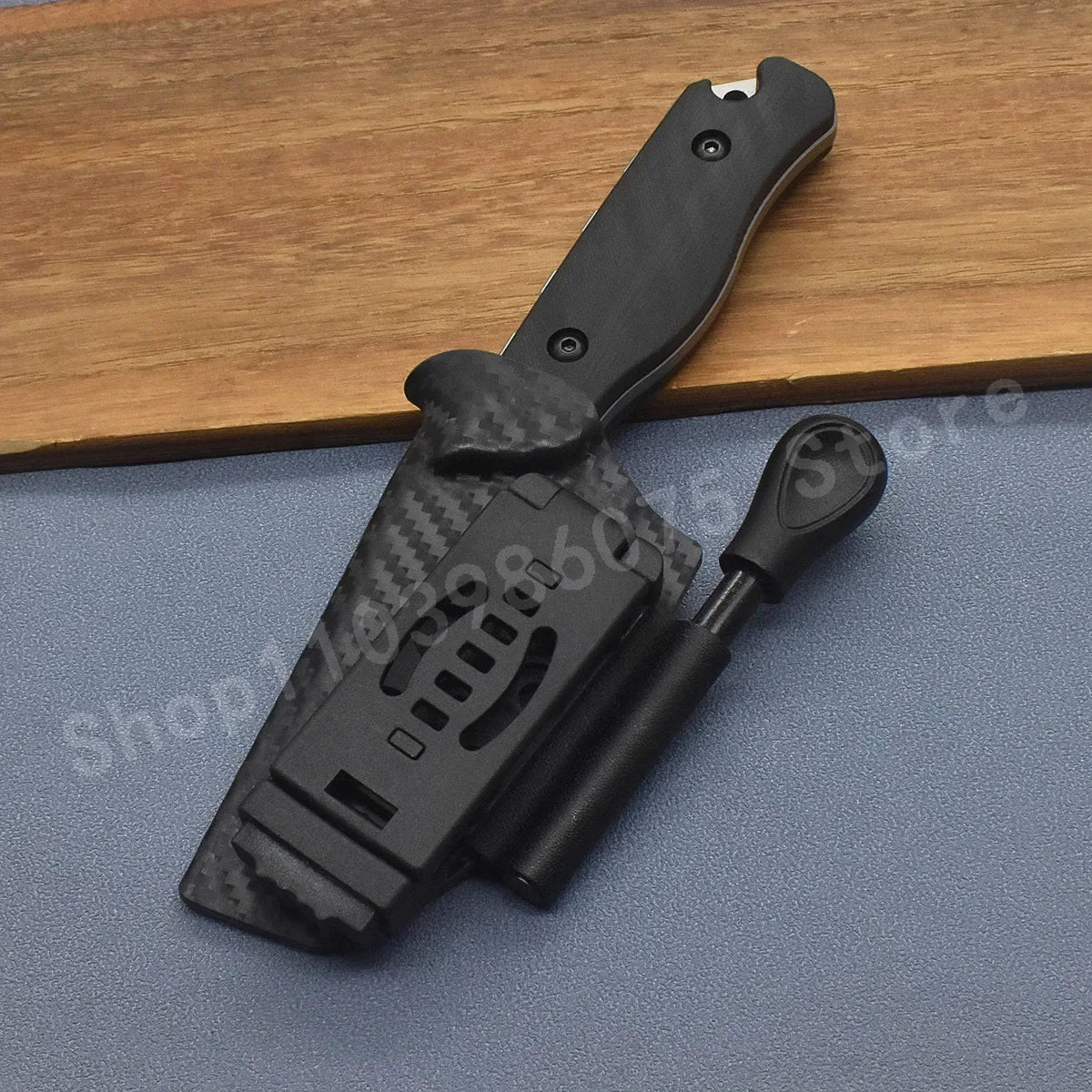 DIY Supplies BM 15017 K Shield Straight Knife 8Cr13Mov G10