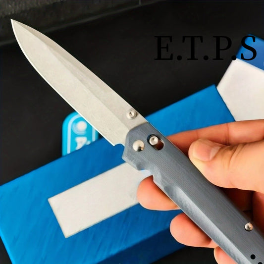 DIY Supplies Quick-Open Folding Knife With G10 Handle Self-Locking