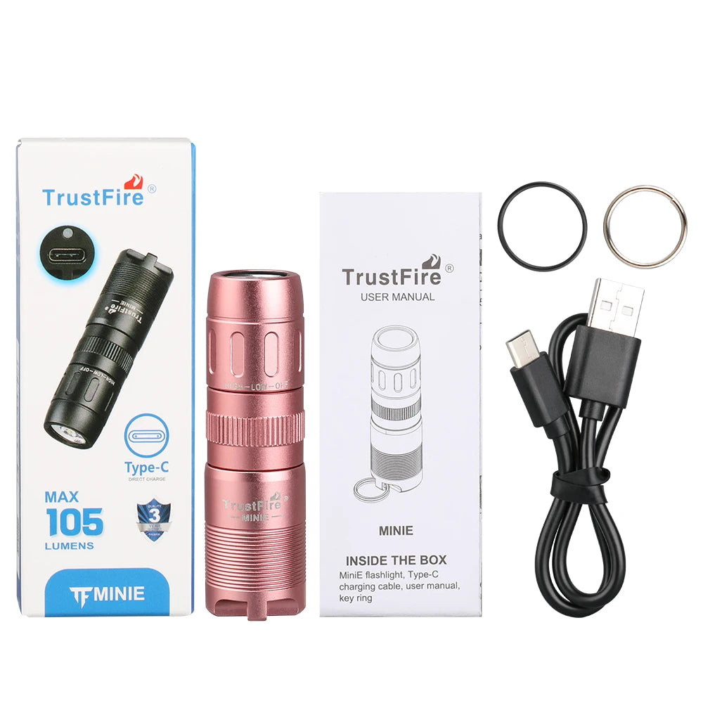 TrustFire MINIE EDC Flashlight Magnetic Rechargeable Keychain LED Light