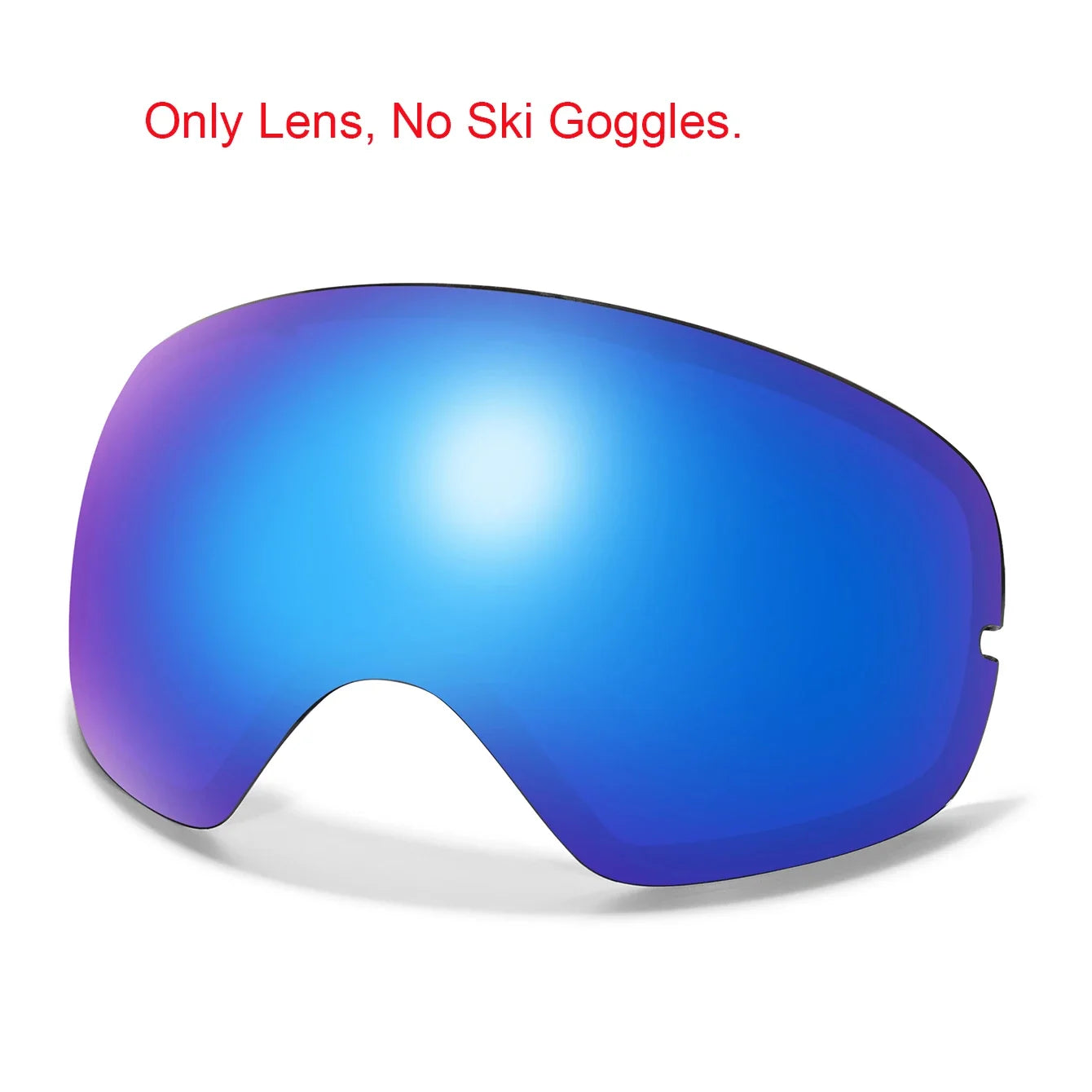 Winter Ski Goggles UV400 Anti Fog Unisex Free Frame Bag