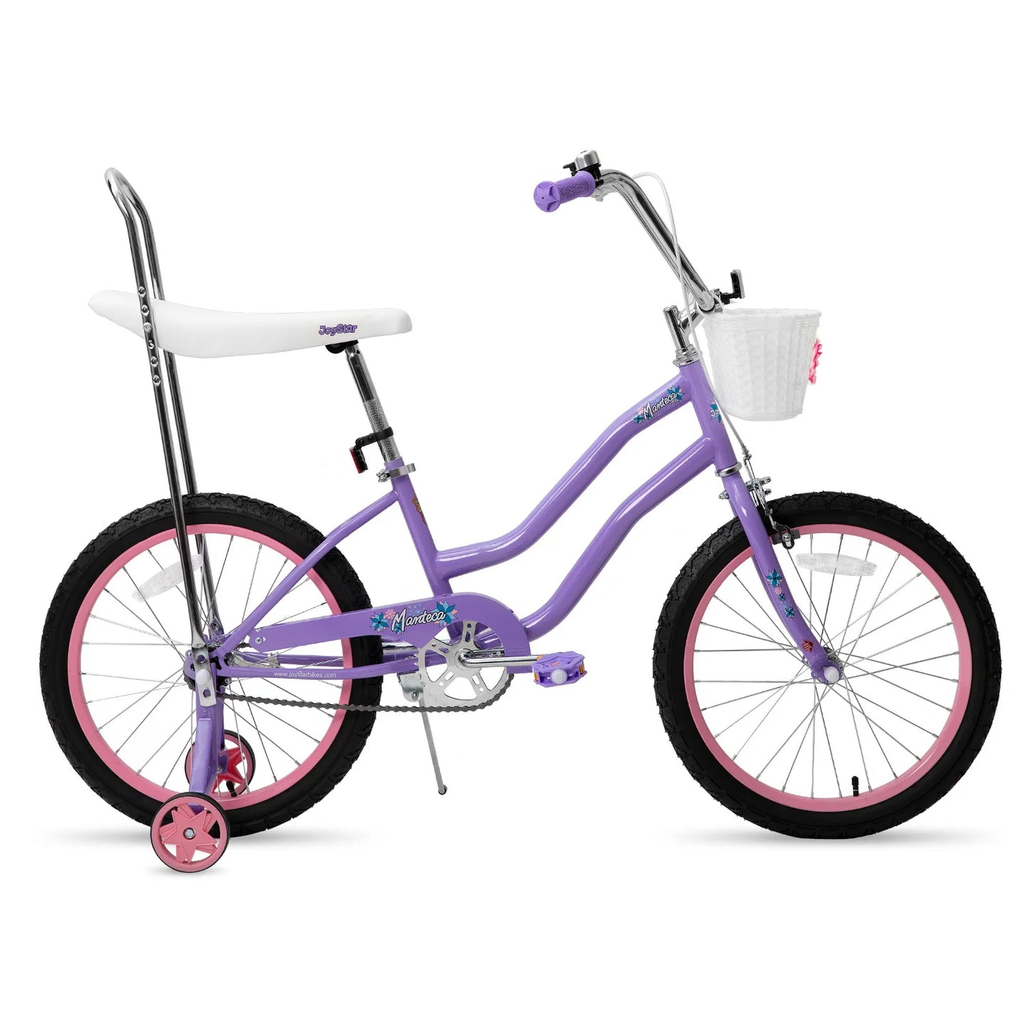 JOYSTAR Girls Bike With Training Wheels And Handbrake