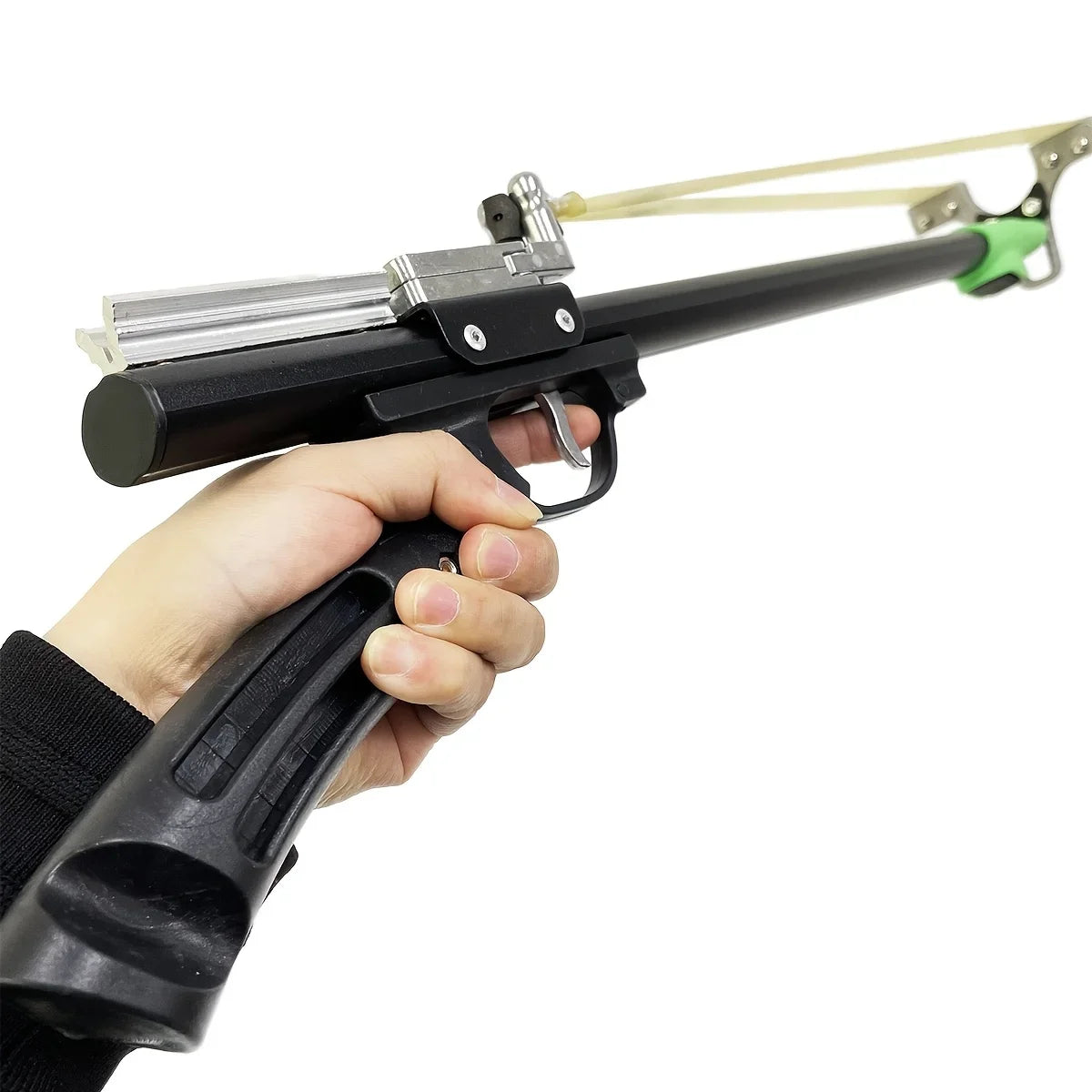 Slingshot Launcher With Telescopic Rods For Precision Hunting
