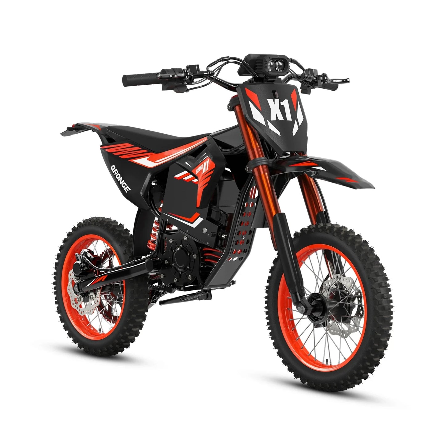 Electric Dirt Bike for Adults Teens 4500W Peak 60V 28.8Ah Battery Up to 60 Miles 50MPH Electric Motorcycle 14"/12" Fat Tire Mountain Off-Road E-Bike
