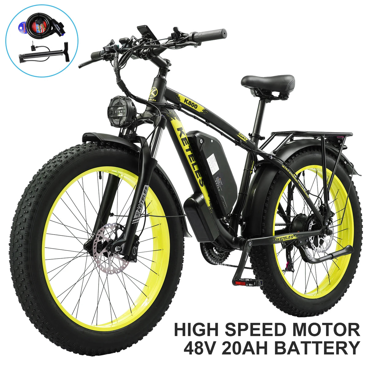 KETELES Adult Electric Bike With 2000W Brushless Motor