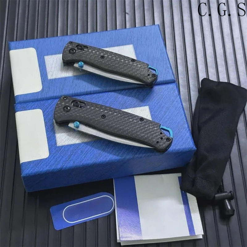 DIY Supplies Axis Lock BM 533 535 Carbon Fiber EDC Folding Knife Outdoor Camping