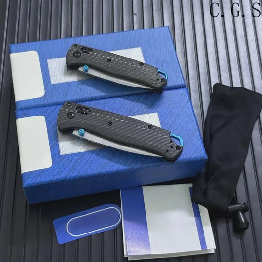 DIY Supplies Axis Lock BM 533 535 Carbon Fiber EDC Folding Knife Outdoor Camping