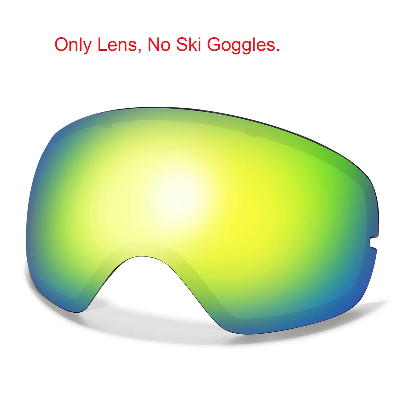 Winter Ski Goggles UV400 Anti Fog Unisex Free Frame Bag