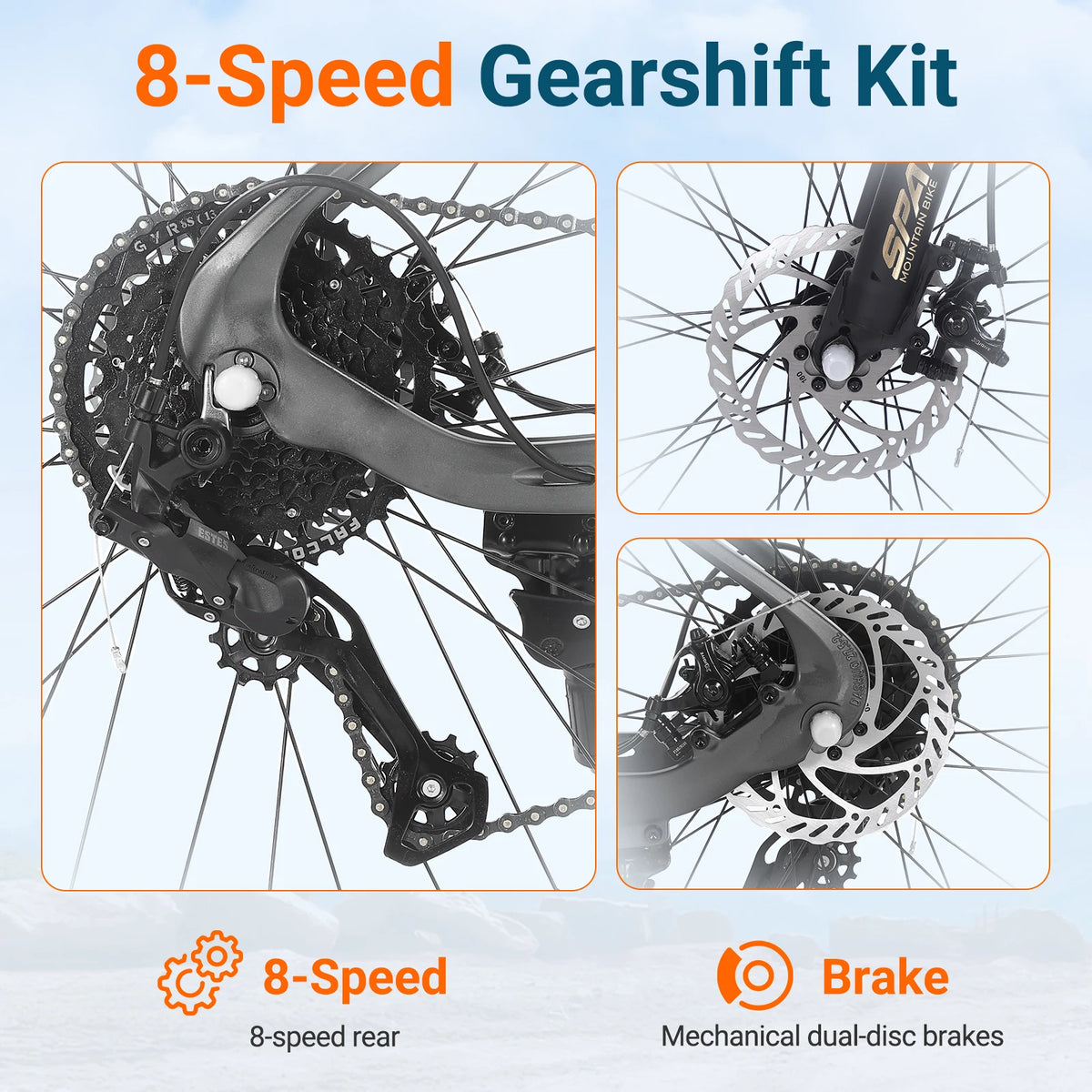 Spatial Hardtail Mountain Bike With Alloy Frame And Disc Brakes