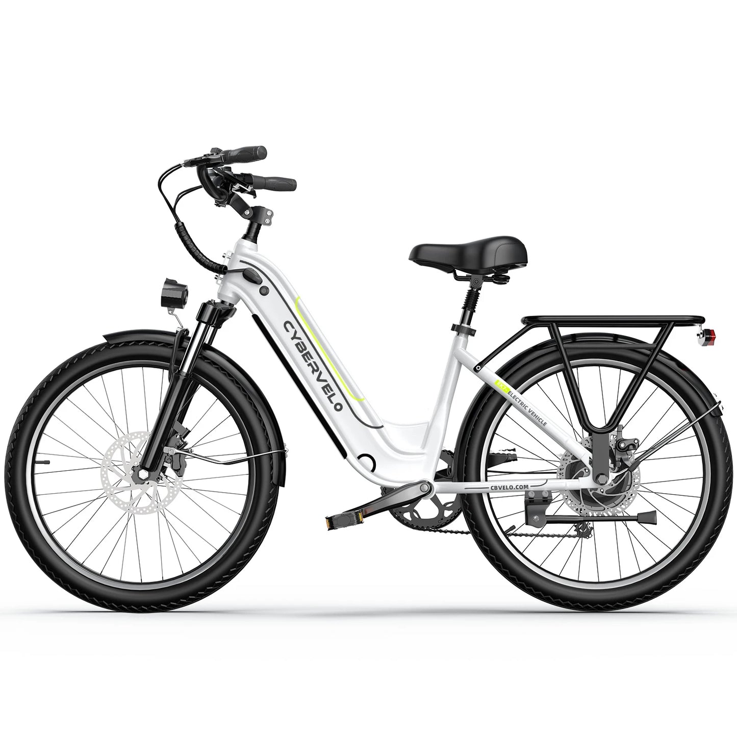 CYBERVELO EK7 Step Through Electric Bike 1000W 48V Battery