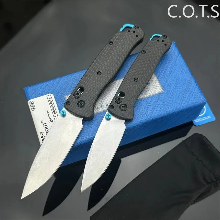 DIY Supplies Bugout AXIS Folding Knife With Carbon Fiber Handle