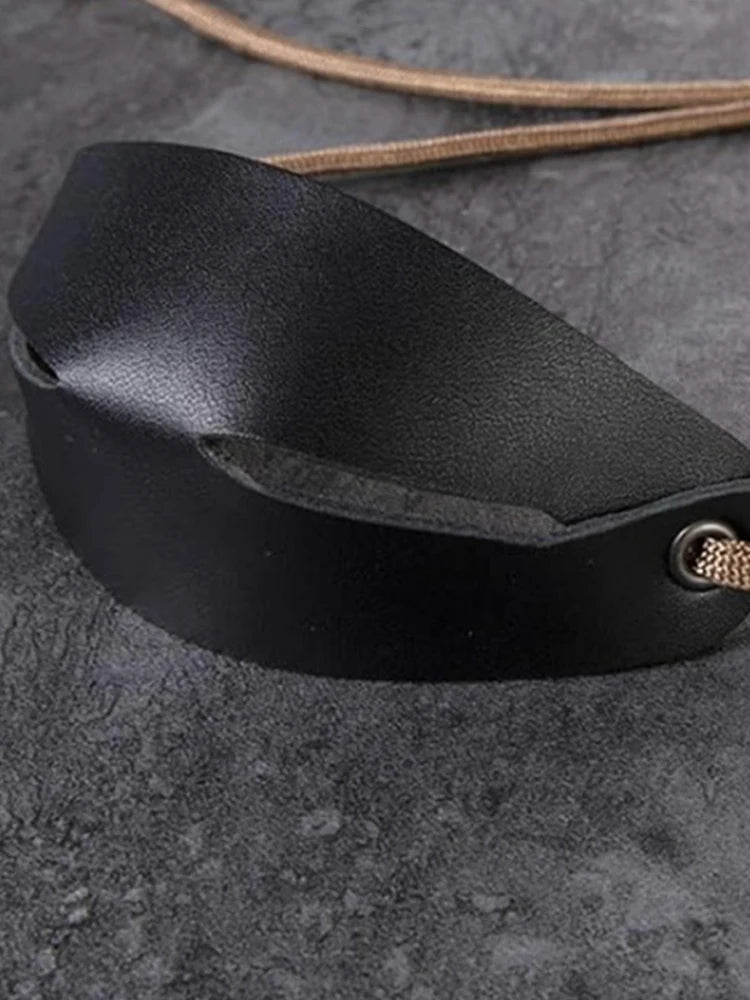 Handmade Leather Shepherd Sling Pouch for Outdoor Slingshot