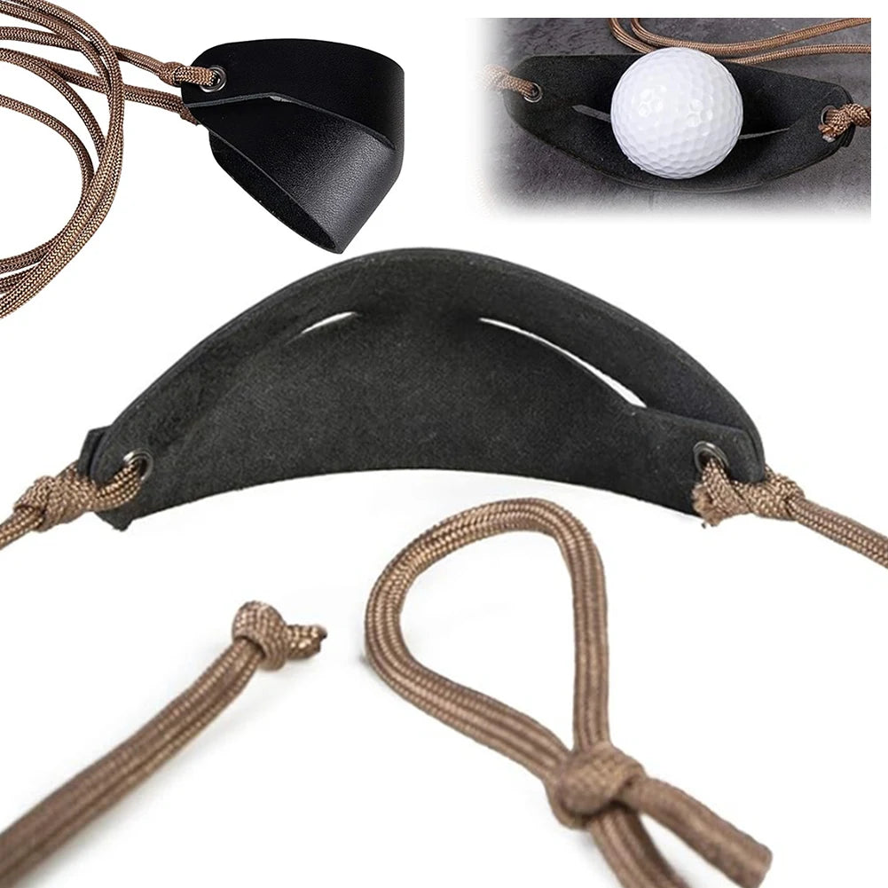 Handmade Leather Shepherd Sling Pouch Slingshot For Outdoor Recreation
