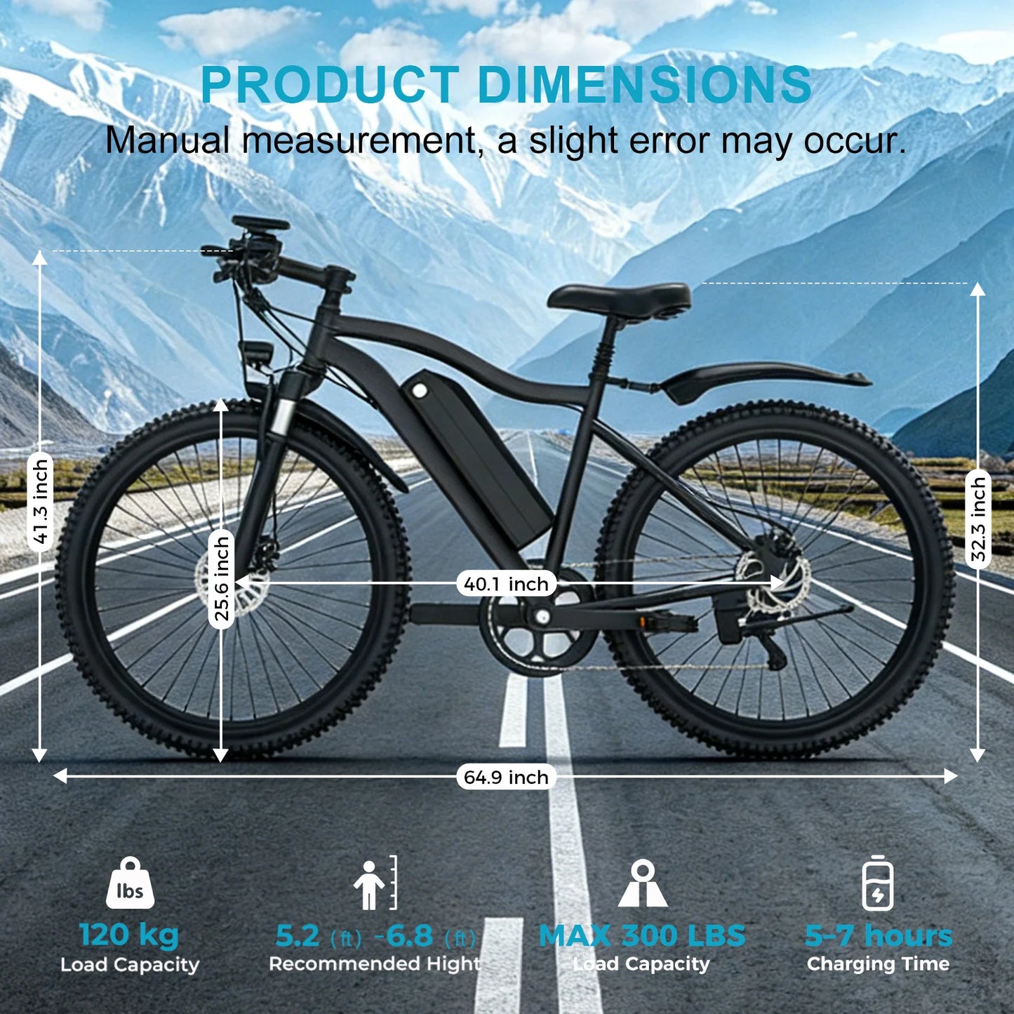 Toofly Mountain E Bike 48V 13Ah Removable Battery 500W Motor