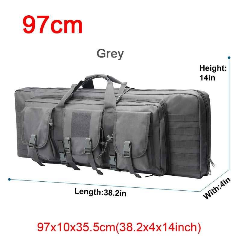 LQARMY Tactical Double Rifle Case Molle Bag