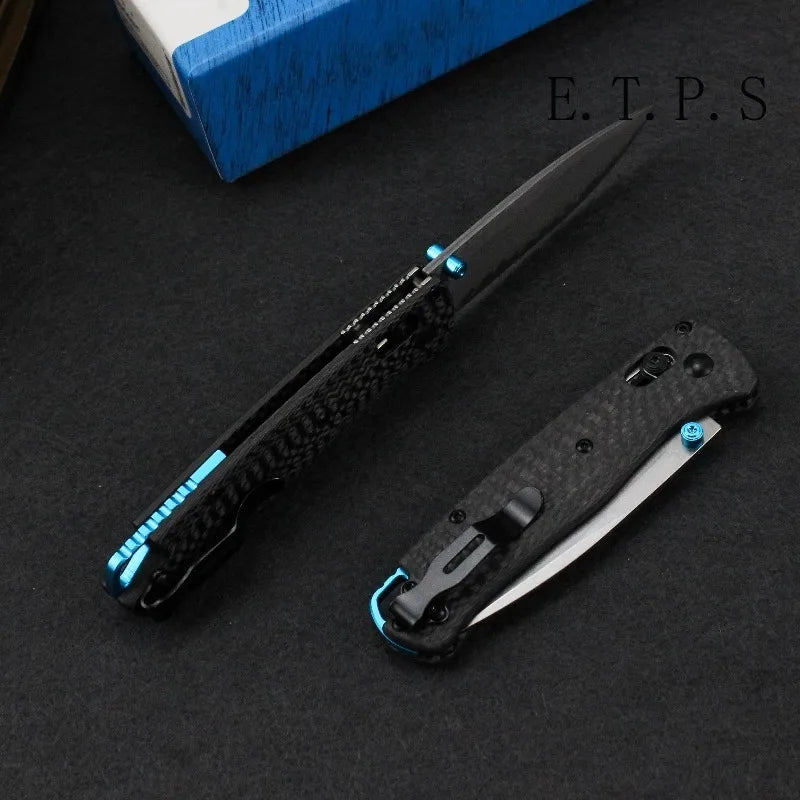 DIY Supplies Bugout 535 Outdoor Folding Knife With Damascus Steel Blade